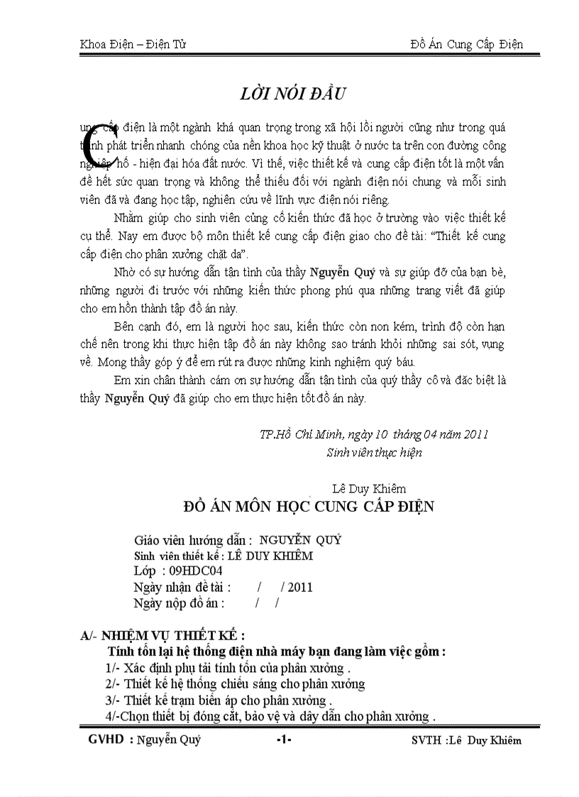 image for page Thiết kế cung cấp điện cho phân xưởng chặt da