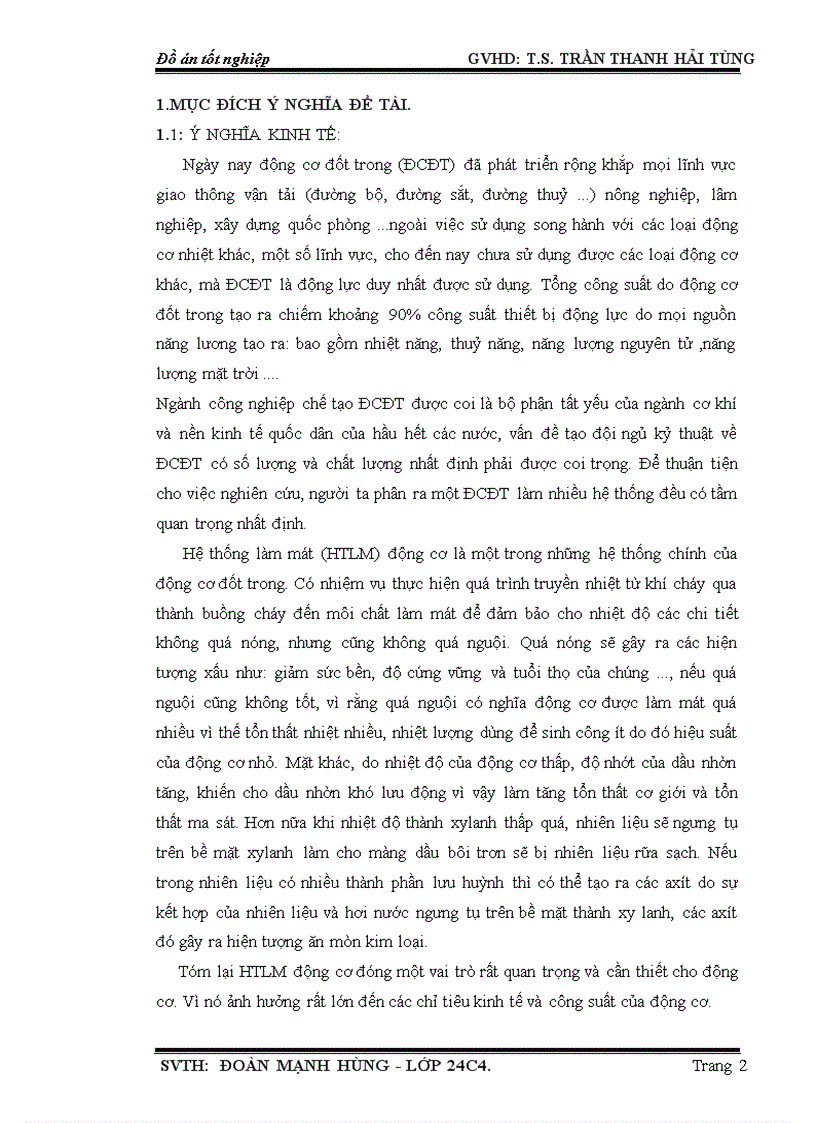 image for page Khảo sát hệ thống làm mát trên động cơ D6AC được lắp trên xe HYUNDAI