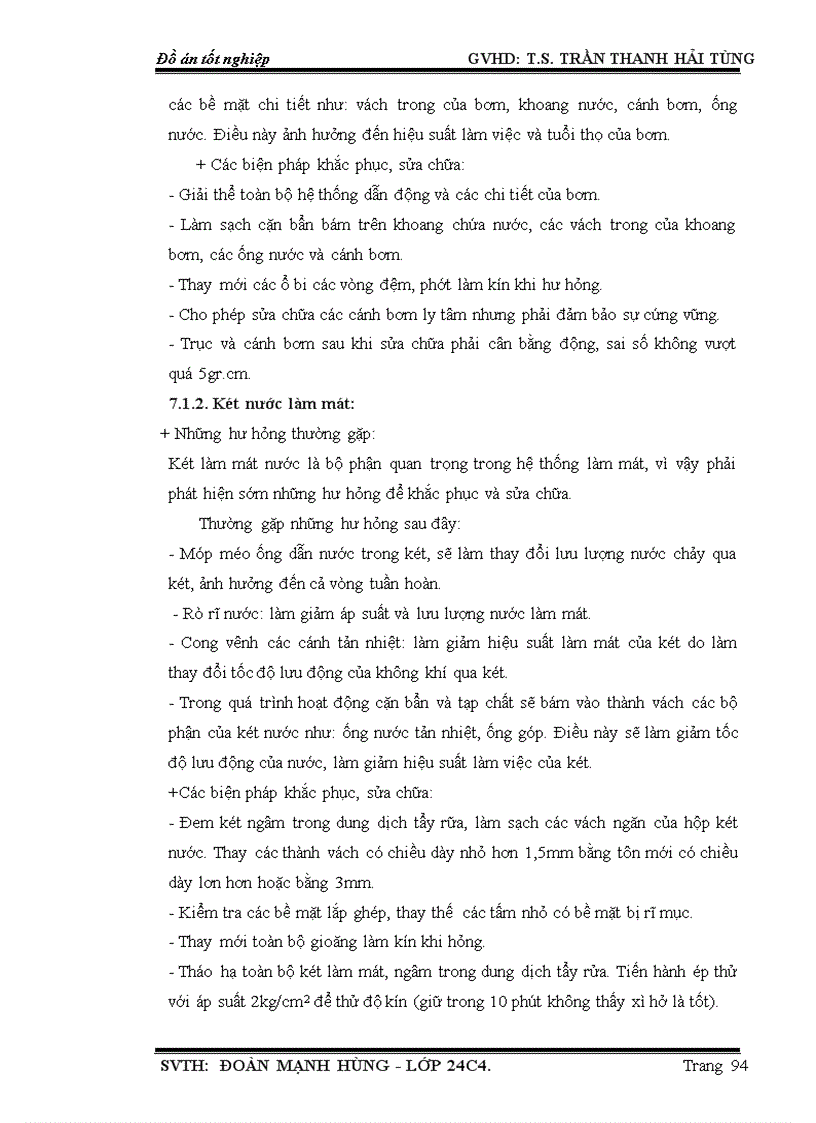 image for page Khảo sát hệ thống làm mát trên động cơ D6AC được lắp trên xe HYUNDAI