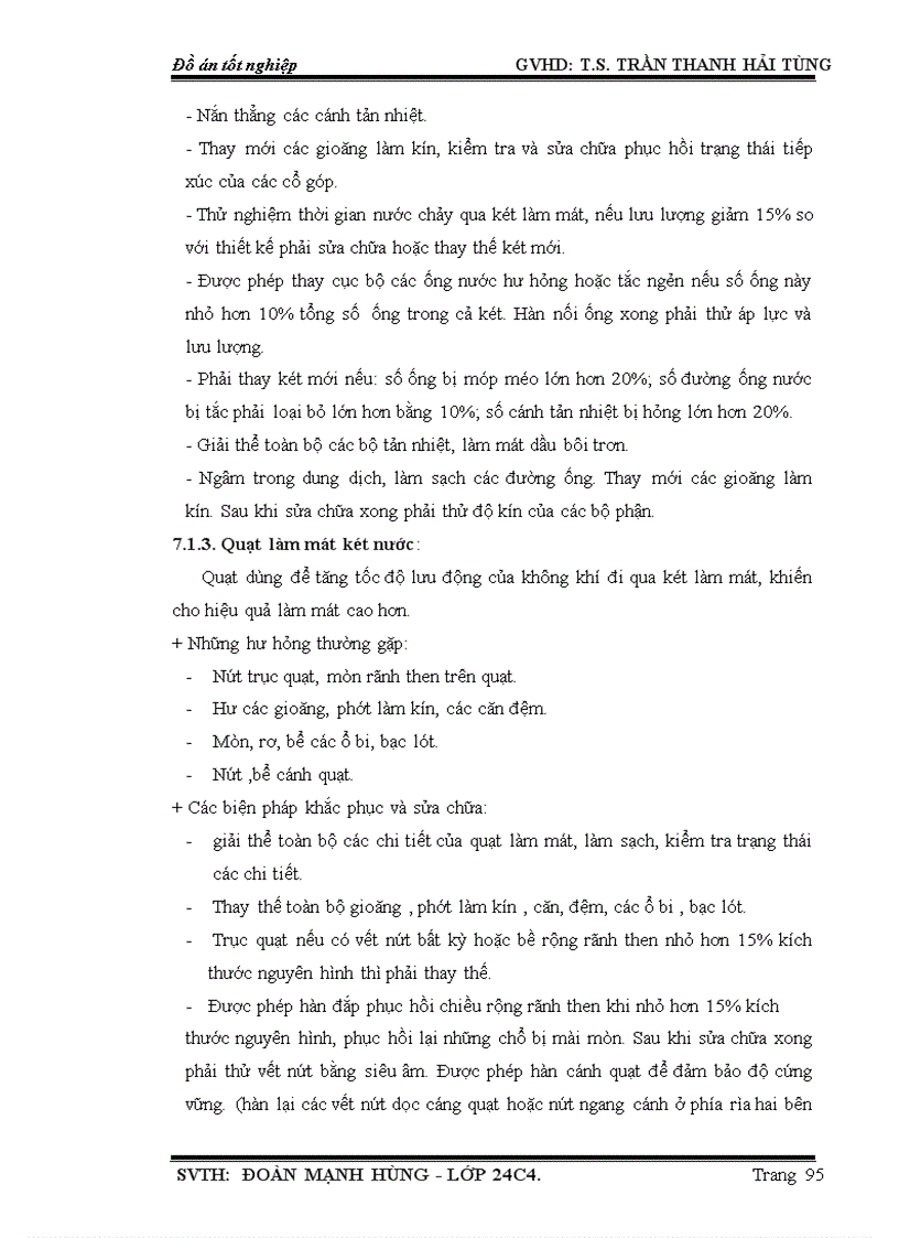 image for page Khảo sát hệ thống làm mát trên động cơ D6AC được lắp trên xe HYUNDAI
