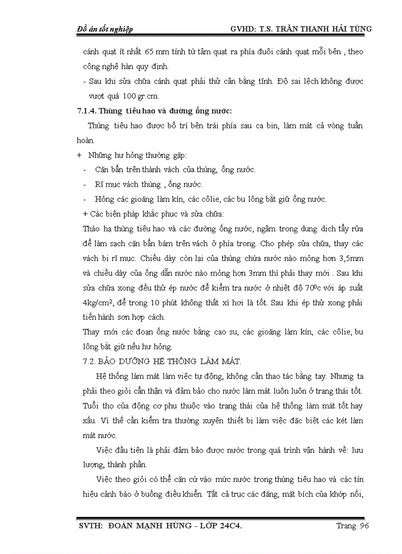 image for page Khảo sát hệ thống làm mát trên động cơ D6AC được lắp trên xe HYUNDAI