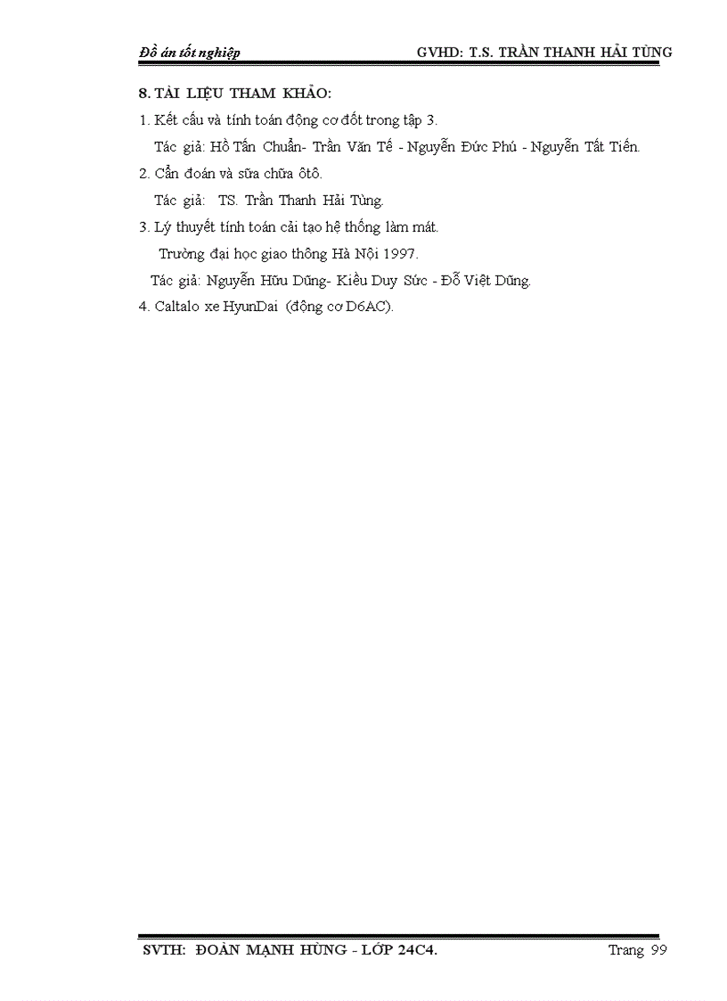 image for page Khảo sát hệ thống làm mát trên động cơ D6AC được lắp trên xe HYUNDAI