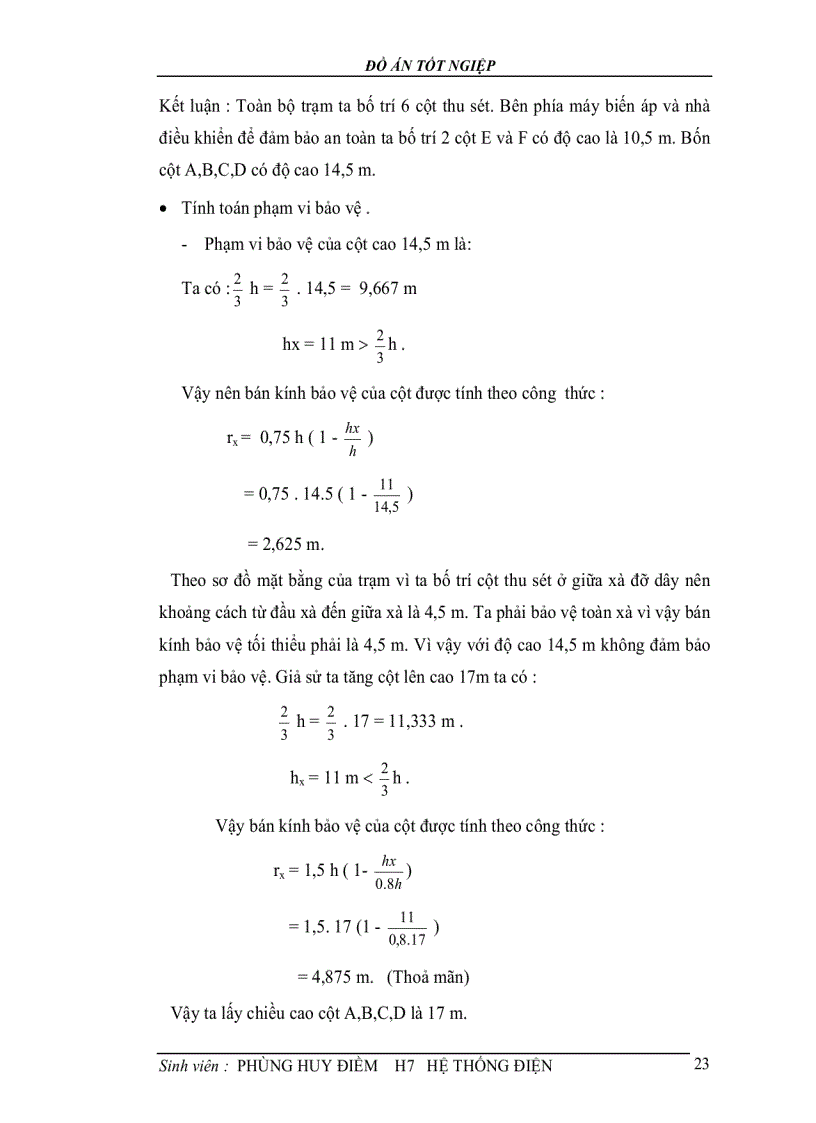 image for page Thiết kế hệ thống chống sét cho một trạm biến áp và đường dây cao áp dẫn tới trạm