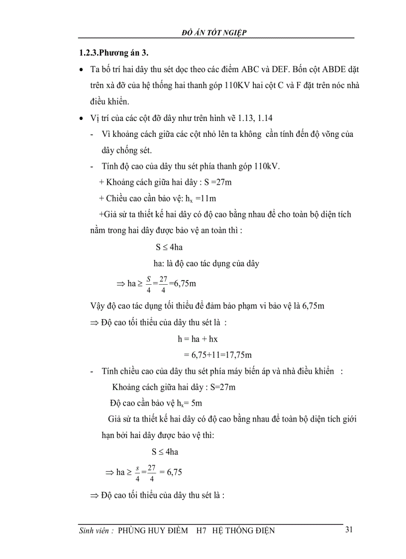 image for page Thiết kế hệ thống chống sét cho một trạm biến áp và đường dây cao áp dẫn tới trạm