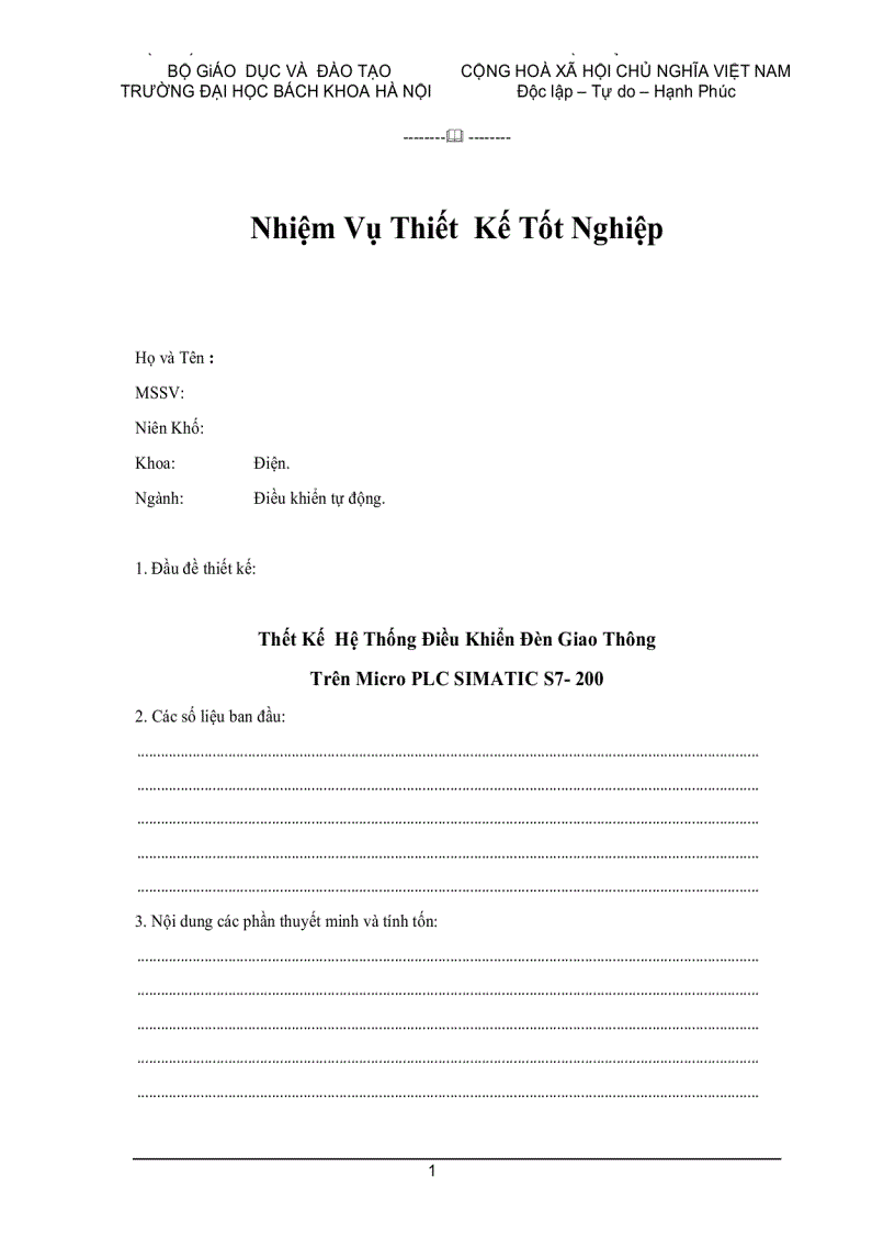 image for page Thiết Kế Hệ Thống Điều Khiển Đèn Giao Thông Trên Micro PLC SIMATIC S7 200