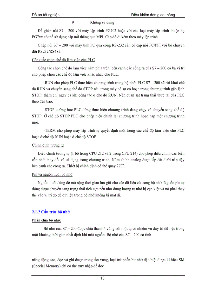 image for page Thiết Kế Hệ Thống Điều Khiển Đèn Giao Thông Trên Micro PLC SIMATIC S7 200