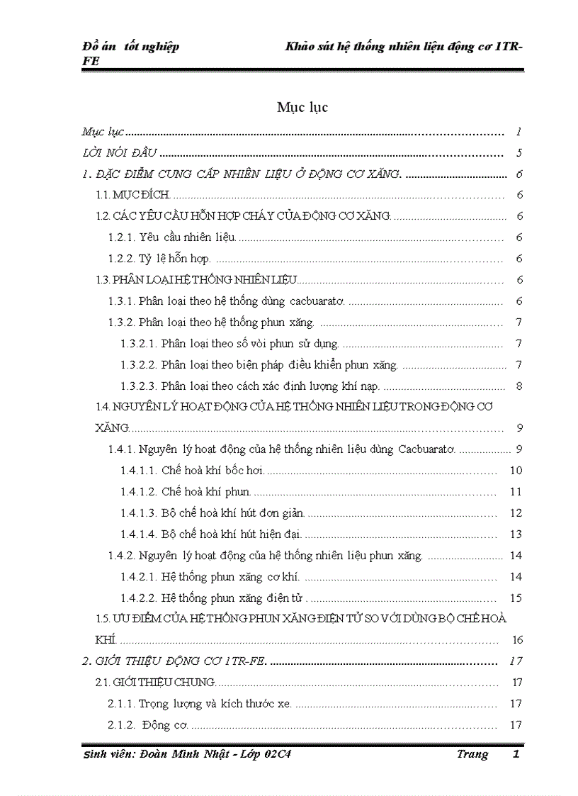 image for page Khảo sát hệ thống nhiên liệu động cơ 1TR FE