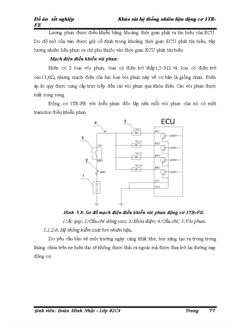 image for page Khảo sát hệ thống nhiên liệu động cơ 1TR FE
