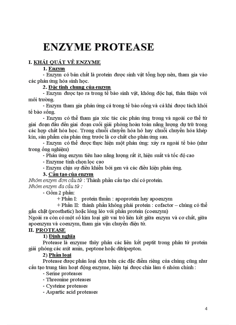 image for page Nguồn thu nhận và ứng dụng của enzyme protease