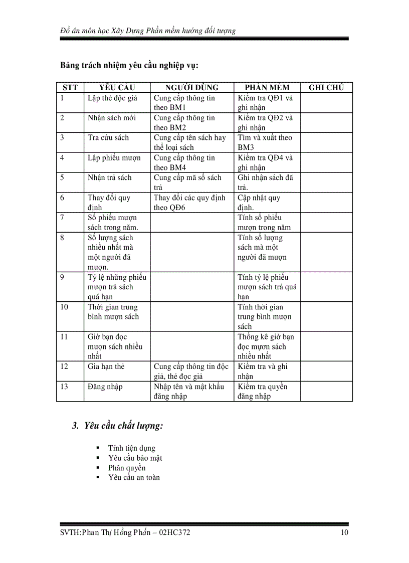 image for page Xây dựng phần mềm hướng đối tượng Quản lí thư viện