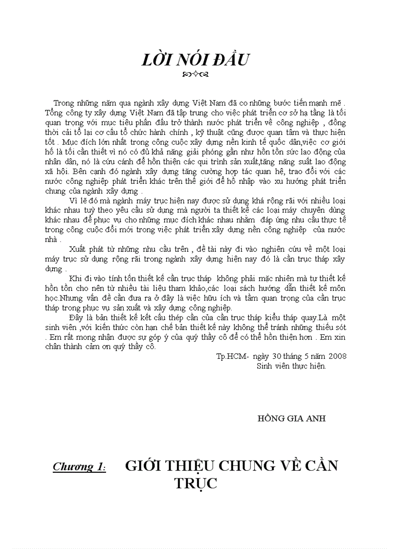 image for page Thiết kế kết cấu thép cần của cần trục tháp kiểu tháp quay