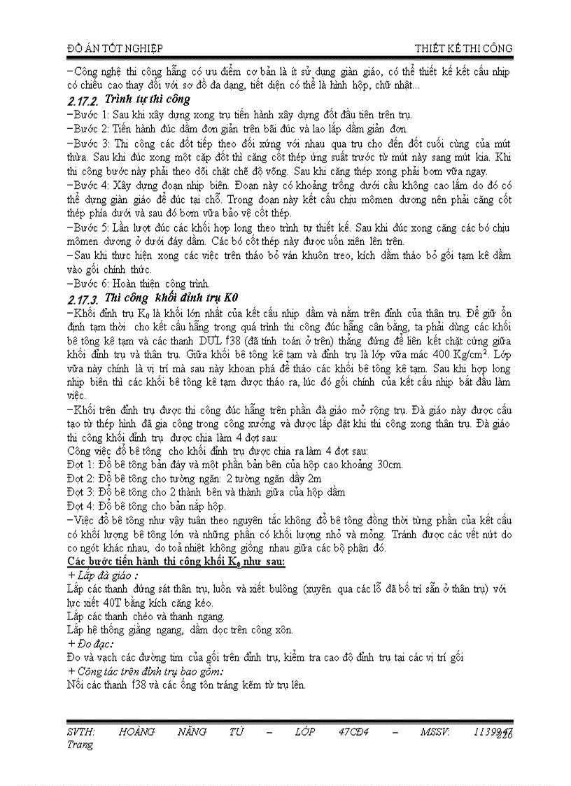 image for page Thiết kế Cầu dầm bê tông cốt thép ƯST liên tục thi công theo phương pháp đúc hẫng cân bằng
