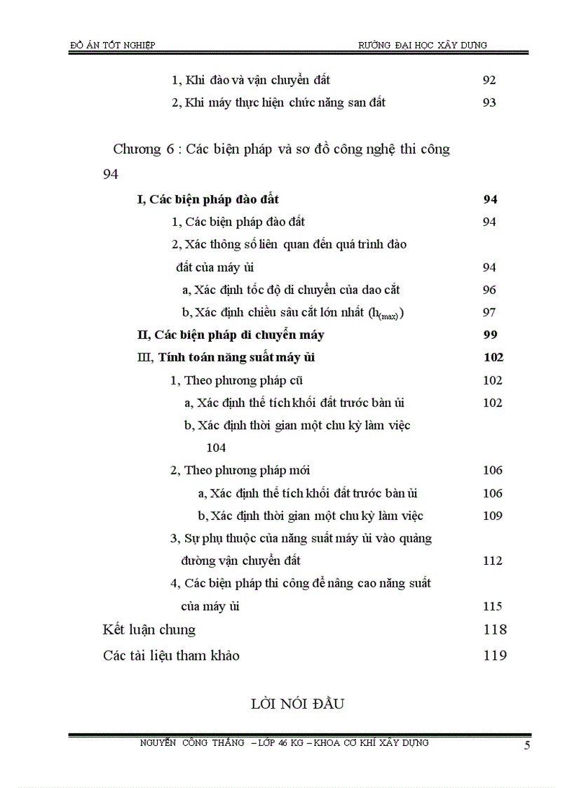 image for page Thiết kế thiết bị ủi vạn năng và tổ chức thi công đất bằng máy ủi vạn năng