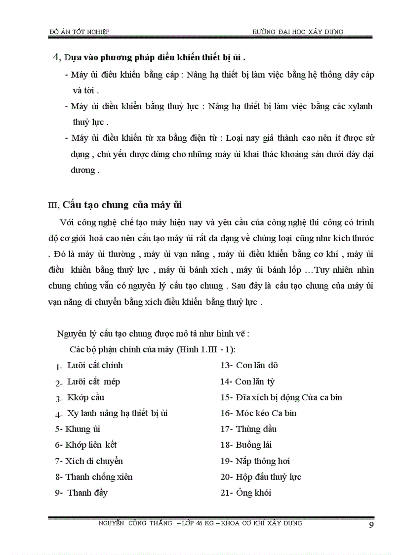 image for page Thiết kế thiết bị ủi vạn năng và tổ chức thi công đất bằng máy ủi vạn năng