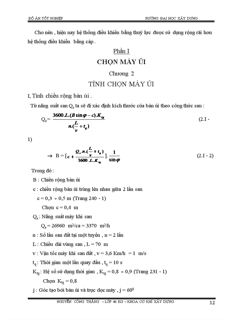 image for page Thiết kế thiết bị ủi vạn năng và tổ chức thi công đất bằng máy ủi vạn năng