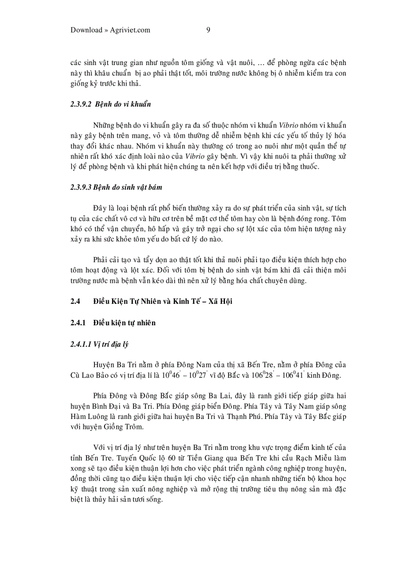 image for page Khảo sát hiện trạng nuôi tôm sú thâm canh tại xã Vĩnh An huyện Ba Tri tỉnh Bến Tre