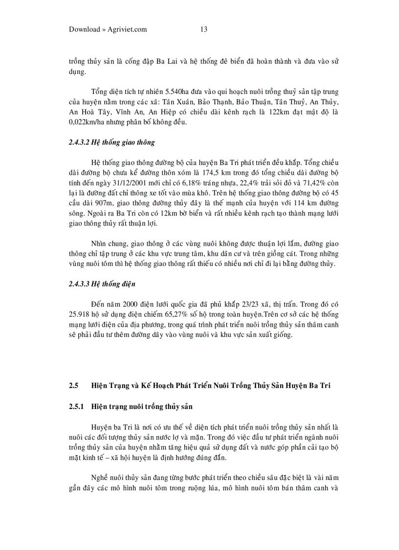 image for page Khảo sát hiện trạng nuôi tôm sú thâm canh tại xã Vĩnh An huyện Ba Tri tỉnh Bến Tre