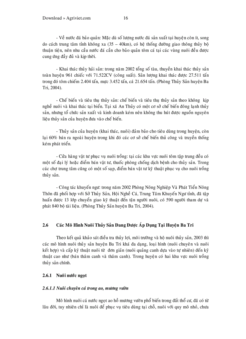 image for page Khảo sát hiện trạng nuôi tôm sú thâm canh tại xã Vĩnh An huyện Ba Tri tỉnh Bến Tre