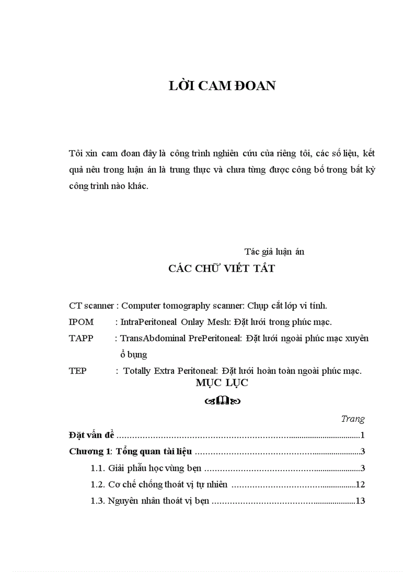 image for page Nghiên cứu đặc điểm lâm sàng cận lâm sàng và kết quả điều trị thoát vị bẹn bằng mổ mở đặt mảnh ghép theo Lichtenstein tại Cần Thơ