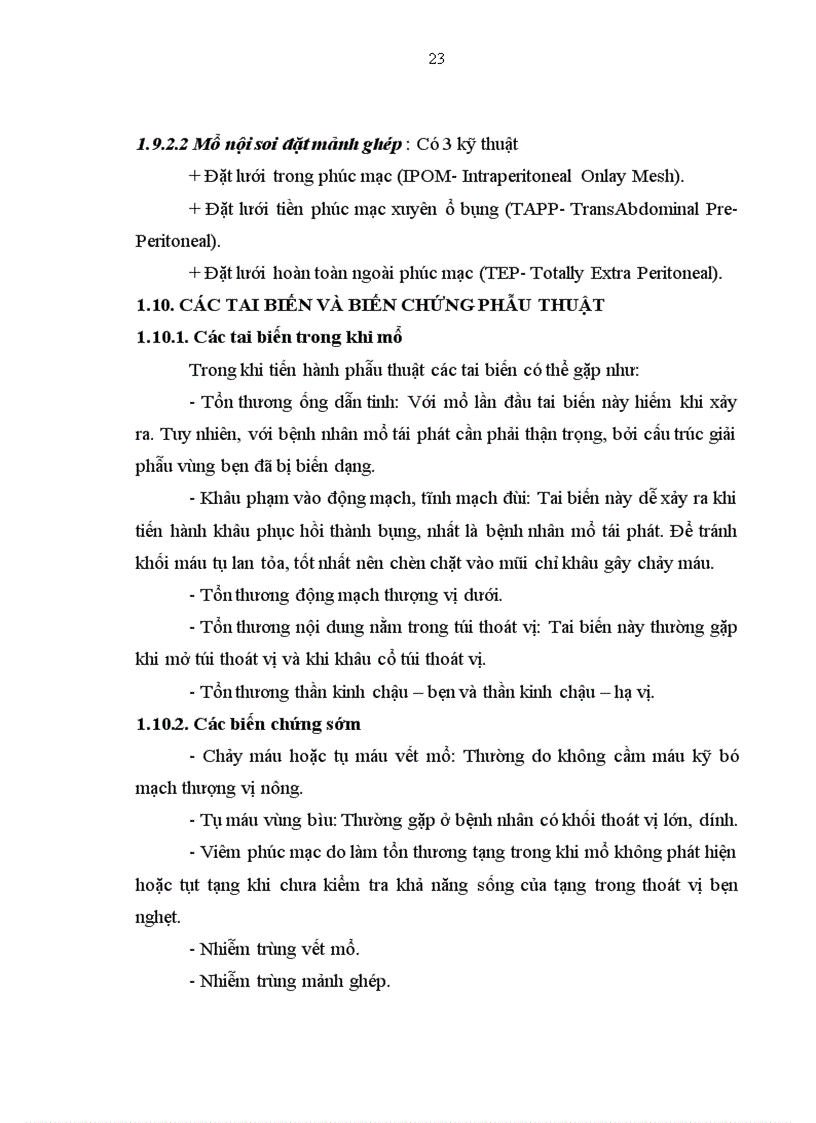 image for page Nghiên cứu đặc điểm lâm sàng cận lâm sàng và kết quả điều trị thoát vị bẹn bằng mổ mở đặt mảnh ghép theo Lichtenstein tại Cần Thơ