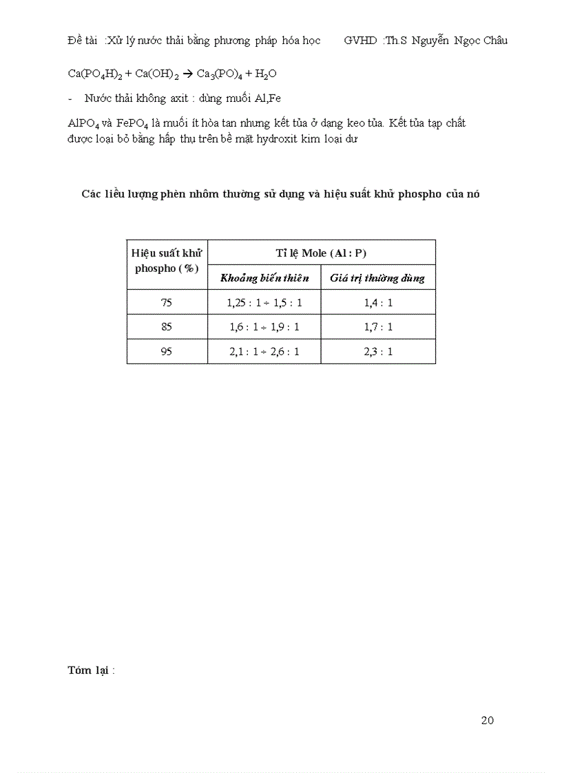 image for page Xử lý nước thải bằng phương pháp hóa học