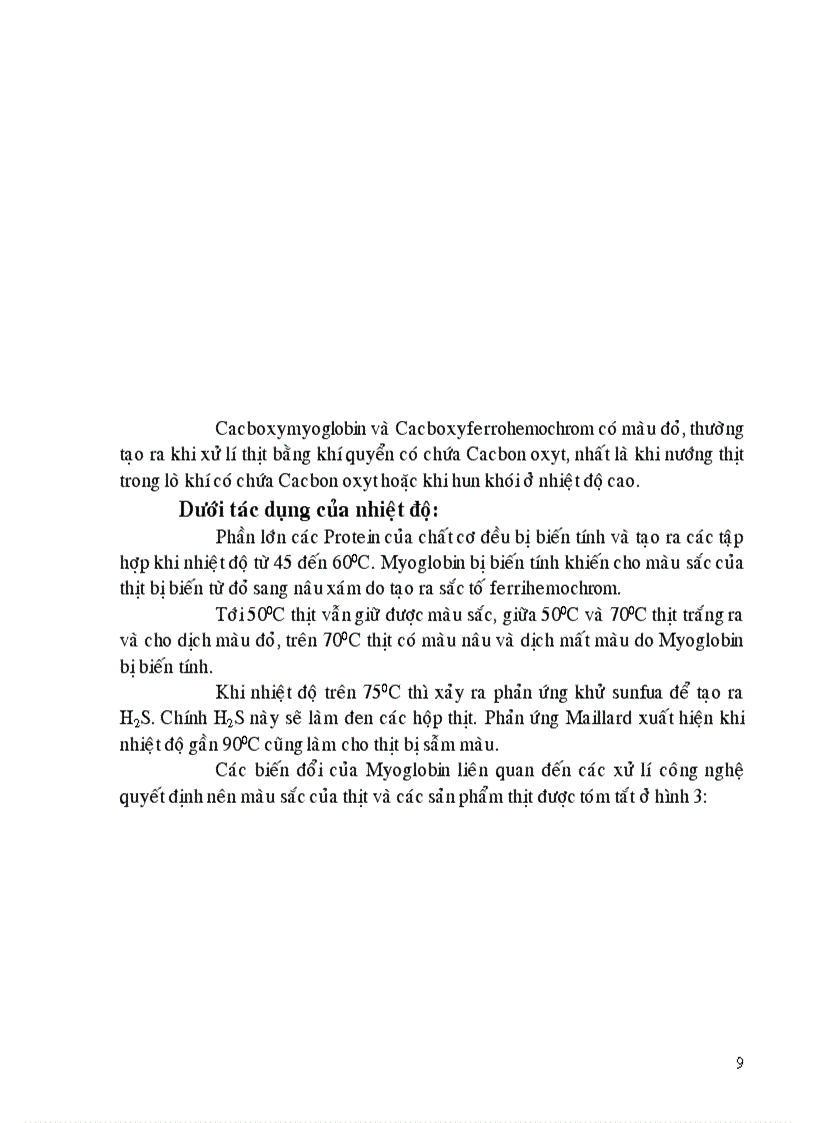 image for page Những biến đổi màu của thịt trong chế biến và bảo quản