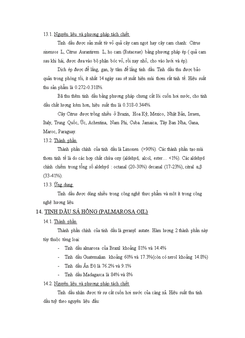 image for page Tổ hợp các hương liệu từ tự nhiên