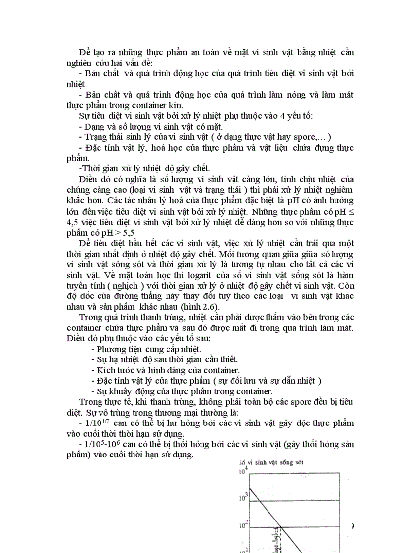 image for page Quá trình thanh trùng sản phẩm thực phẩm