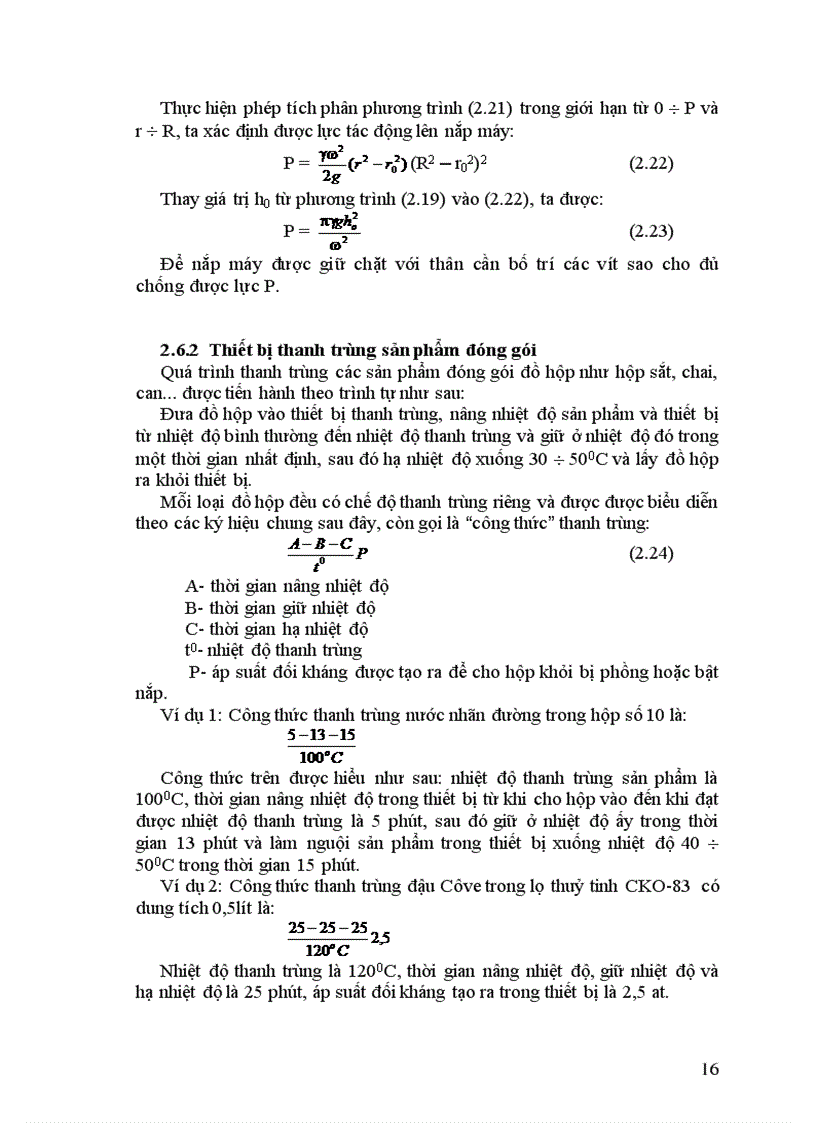 image for page Quá trình thanh trùng sản phẩm thực phẩm