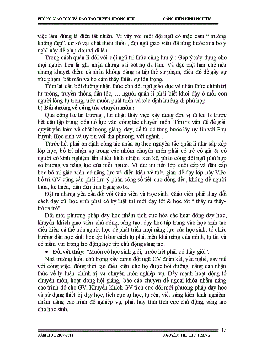 image for page Giải pháp nâng cao chất lượng dạy và học khối THCS