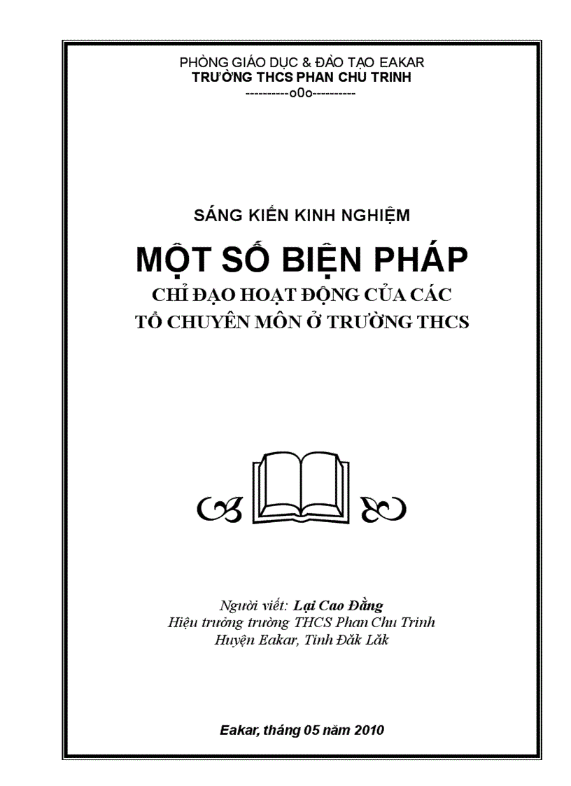 image for page Một số biện pháp chỉ đạo hoạt động các tổ chuyên môn để nâng cao chất lượng day học Sáng kiến kinh nghiệm dạy học