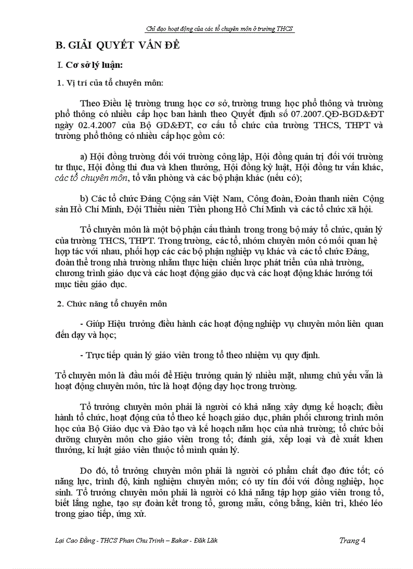 image for page Một số biện pháp chỉ đạo hoạt động các tổ chuyên môn để nâng cao chất lượng day học Sáng kiến kinh nghiệm dạy học