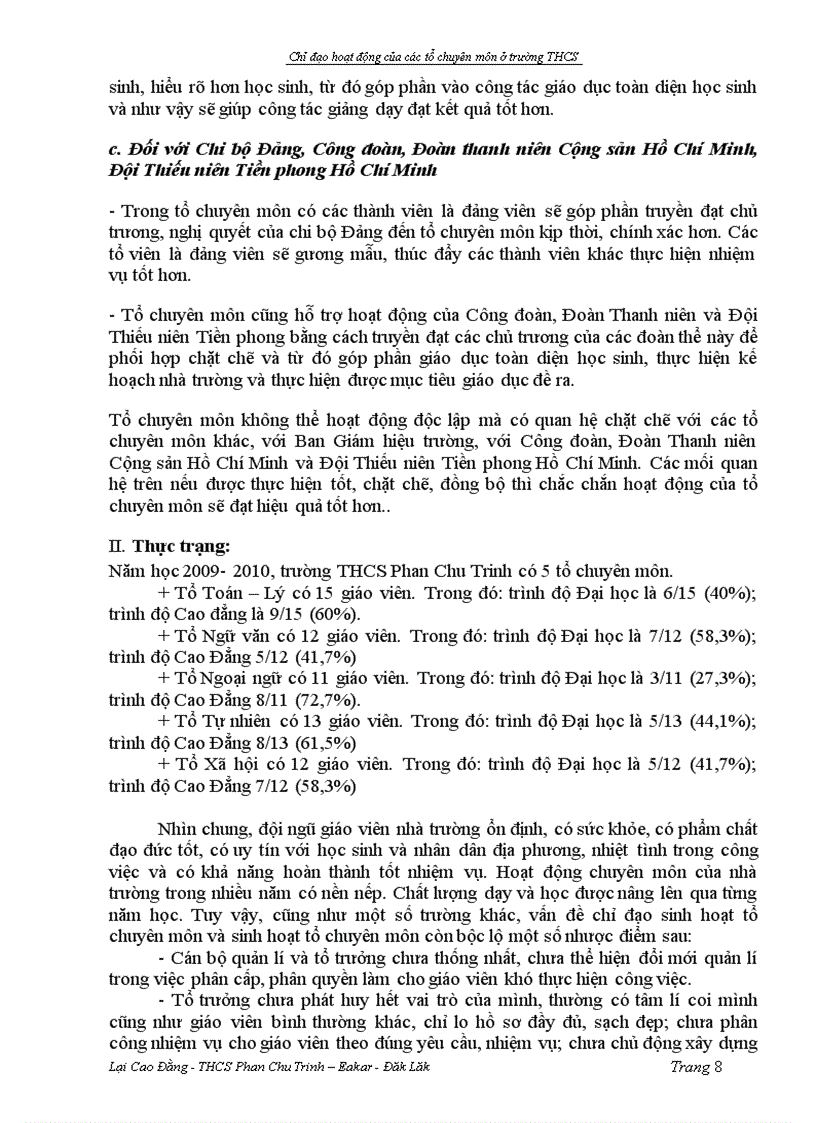 image for page Một số biện pháp chỉ đạo hoạt động các tổ chuyên môn để nâng cao chất lượng day học Sáng kiến kinh nghiệm dạy học