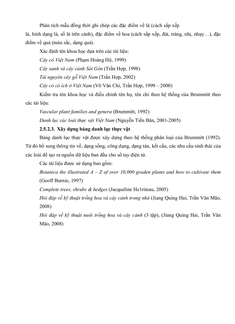 image for page Xây dựng sổ tay điện tử về cây xanh hoa kiểng ở TP HCM phục vụ thiết kế sân vườn và quy hoạch cây xanh đô thị