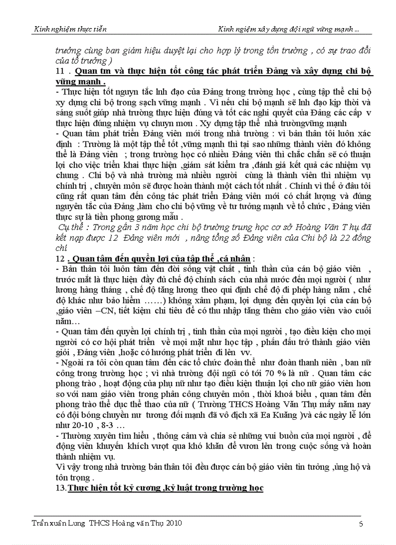 image for page Một số kinh nghiệm xây dựng đội ngũ vững mạnh trong trường THCS Sáng kiến kinh nghiệm dạy học