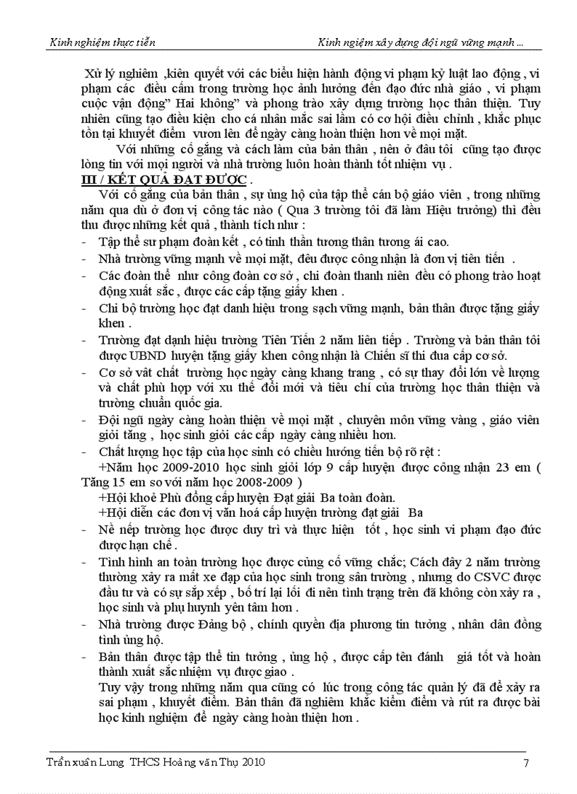 image for page Một số kinh nghiệm xây dựng đội ngũ vững mạnh trong trường THCS Sáng kiến kinh nghiệm dạy học