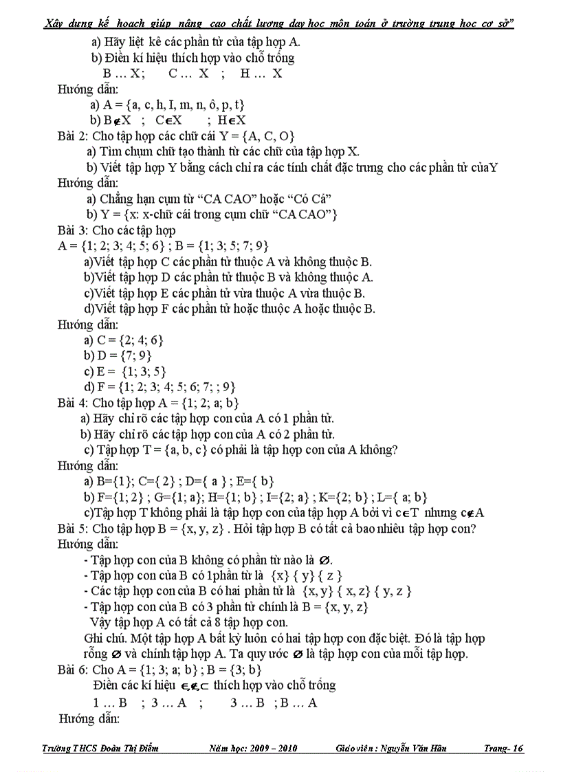 image for page Xây dựng kế hoạch giúp nâng cao chất lượng dạy học môn Toán ở trường THCS Sáng kiến kinh nghiệm dạy học