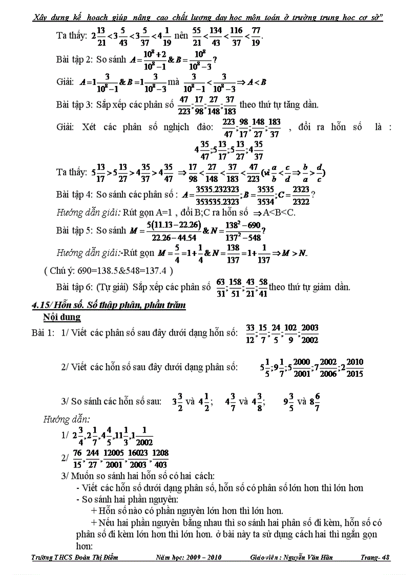 image for page Xây dựng kế hoạch giúp nâng cao chất lượng dạy học môn Toán ở trường THCS Sáng kiến kinh nghiệm dạy học