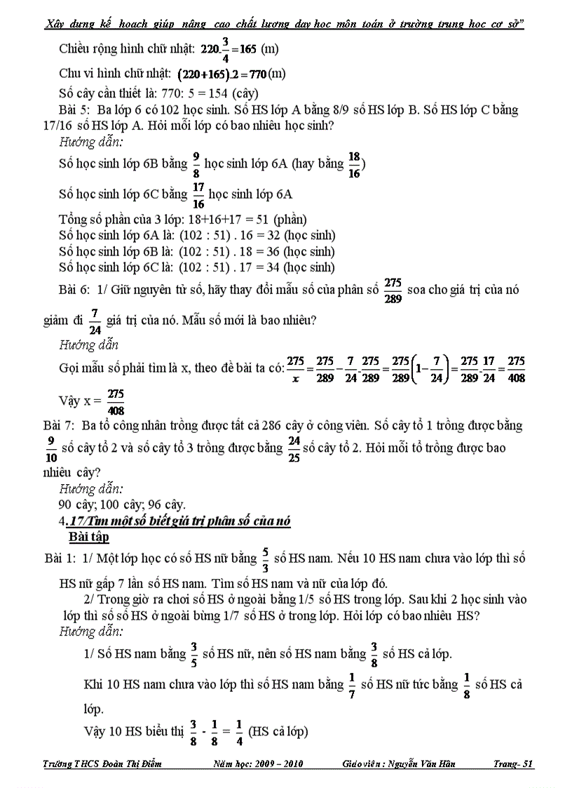 image for page Xây dựng kế hoạch giúp nâng cao chất lượng dạy học môn Toán ở trường THCS Sáng kiến kinh nghiệm dạy học