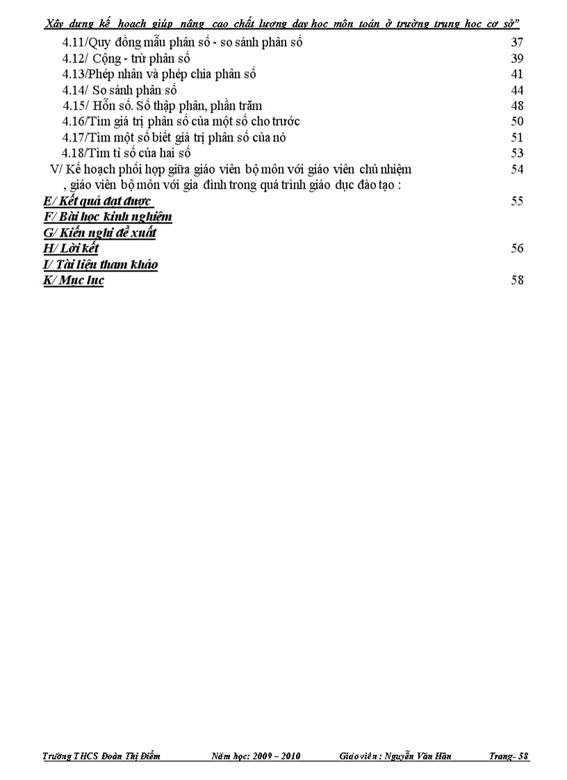 image for page Xây dựng kế hoạch giúp nâng cao chất lượng dạy học môn Toán ở trường THCS Sáng kiến kinh nghiệm dạy học