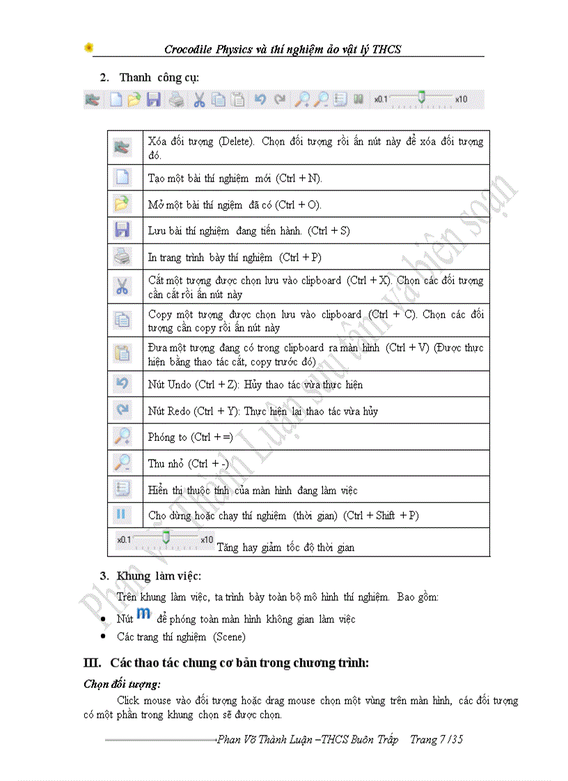 image for page Khai thác chương trình Crocodile Physics vào thiết kế thí nghiệm Vật lý ở trường THCS Sáng kiến kinh nghiệm dạy học