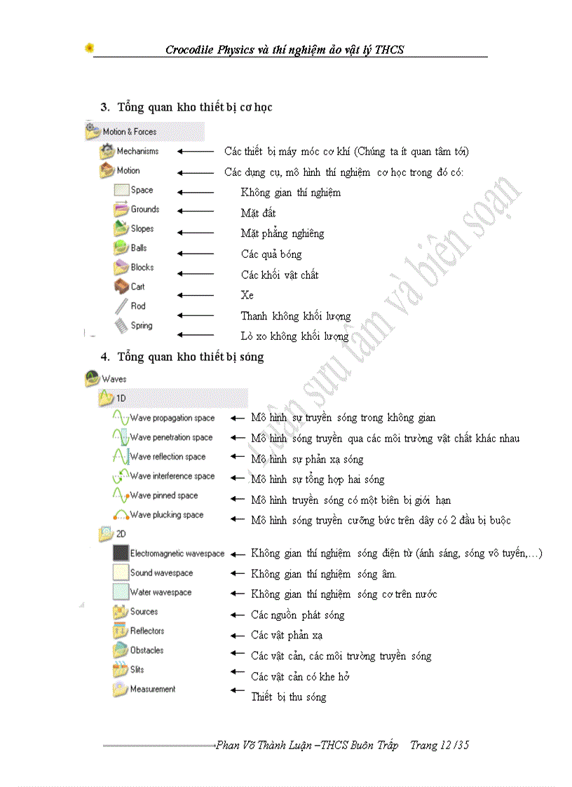 image for page Khai thác chương trình Crocodile Physics vào thiết kế thí nghiệm Vật lý ở trường THCS Sáng kiến kinh nghiệm dạy học