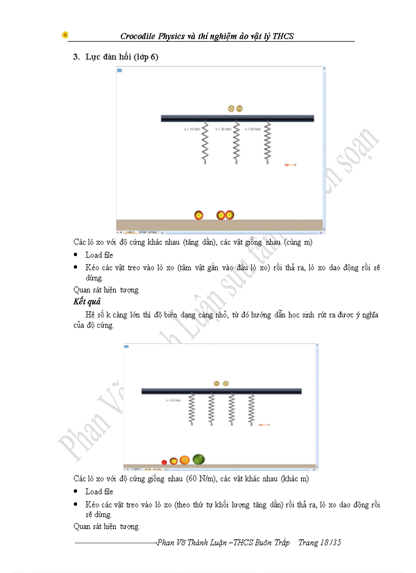 image for page Khai thác chương trình Crocodile Physics vào thiết kế thí nghiệm Vật lý ở trường THCS Sáng kiến kinh nghiệm dạy học
