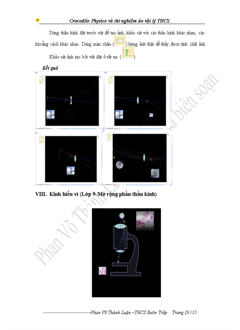 image for page Khai thác chương trình Crocodile Physics vào thiết kế thí nghiệm Vật lý ở trường THCS Sáng kiến kinh nghiệm dạy học
