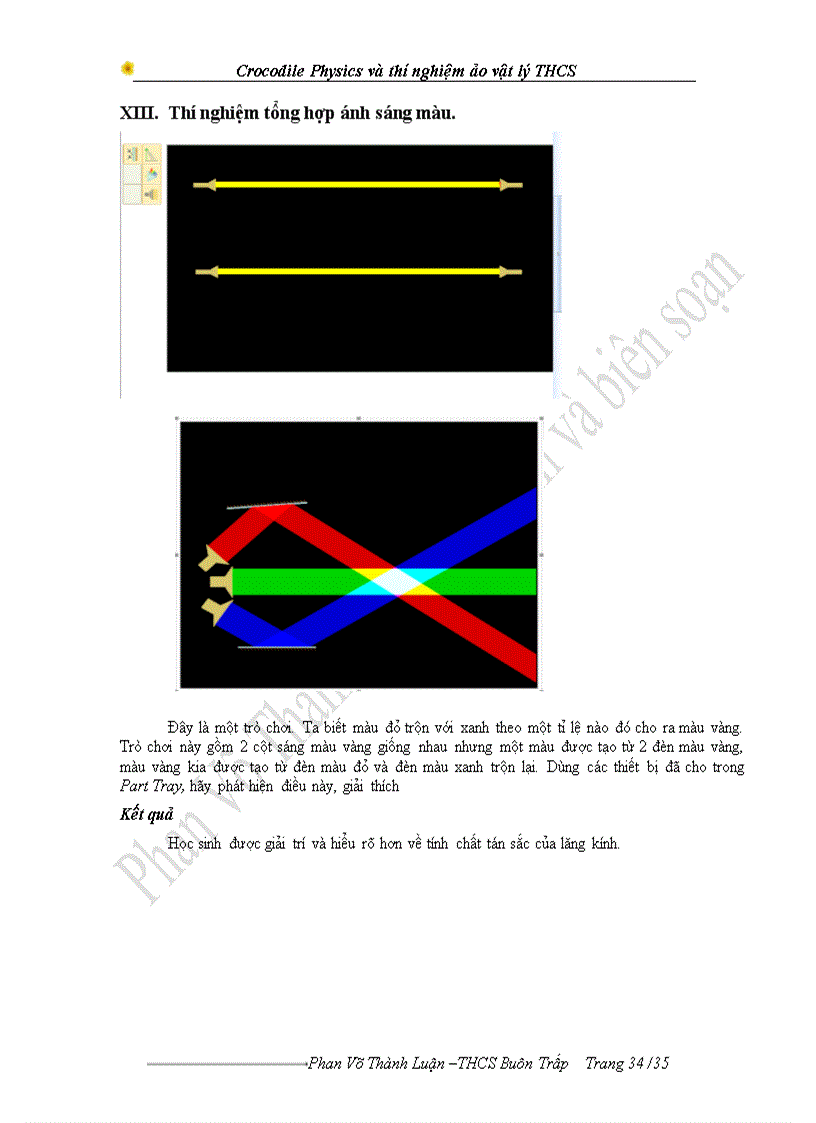 image for page Khai thác chương trình Crocodile Physics vào thiết kế thí nghiệm Vật lý ở trường THCS Sáng kiến kinh nghiệm dạy học