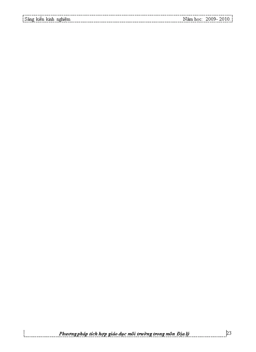 image for page Phương pháp tích hợp giáo dục môi trường trong môn địa lý cấp THCS Sáng kiến kinh nghiệm dạy học