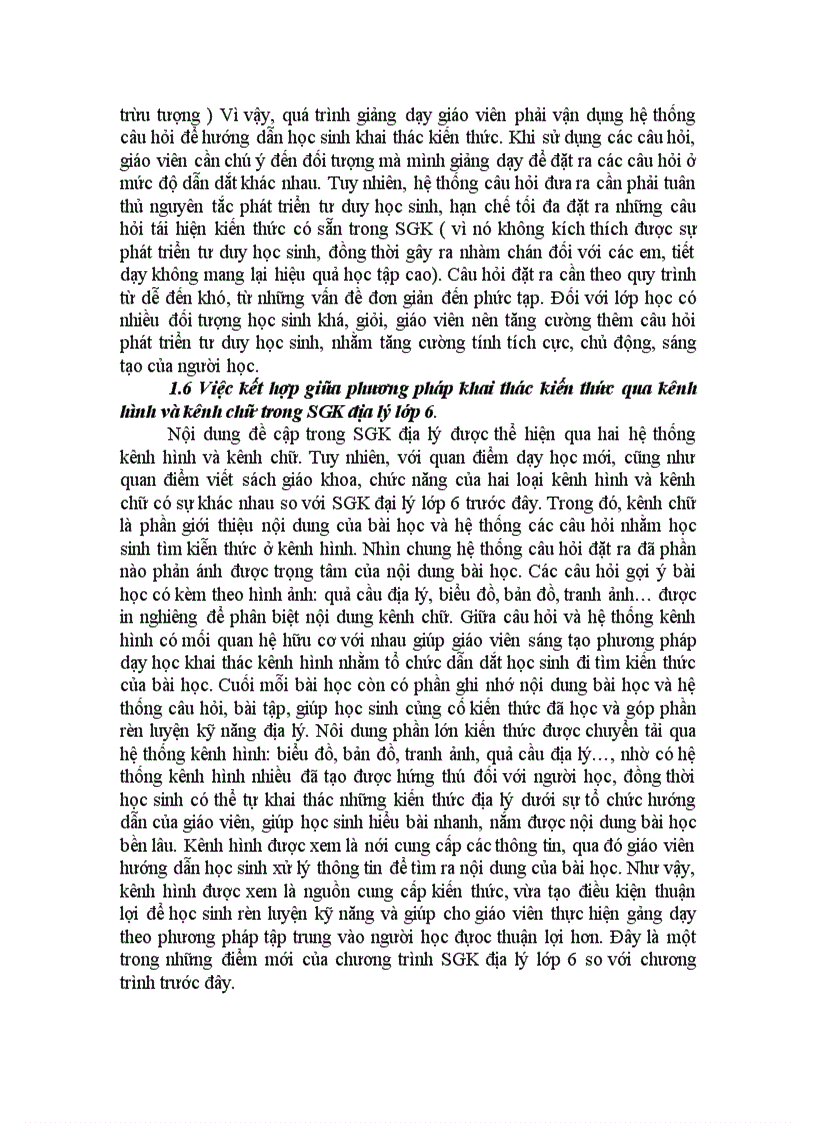 image for page Phương pháp sử dụng phương tiện trực quan trong dạy học Địa lý 6 Sáng kiến kinh nghiệm dạy học