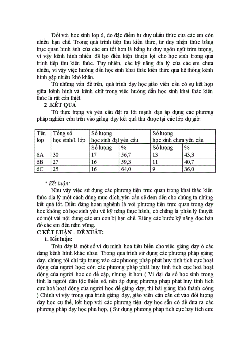 image for page Phương pháp sử dụng phương tiện trực quan trong dạy học Địa lý 6 Sáng kiến kinh nghiệm dạy học