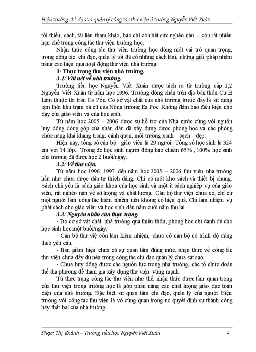 image for page Hiệu trưởng chỉ đạo và quản lý công tác thư viện ở trường Tiểu học Nguyễn Viết Xuân huyện Cư M Gar Sáng kiến kinh nghiệm dạy học