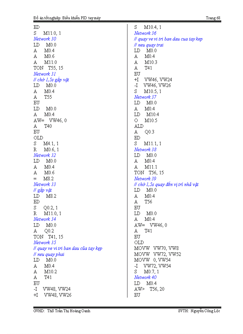 image for page Điều khiển PID tay máy